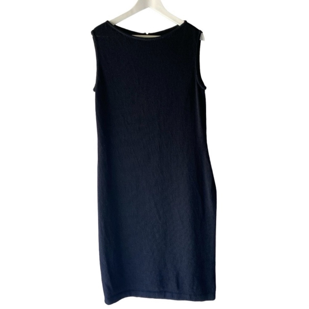 Vintage St. John Black Santana Knit Dress Size 12